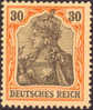 Germany #71 Mint Hinged 30pf Orange/Black On Salmon From 1902 - Neufs