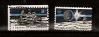 Space Achievement - Lunar Module - Landing Craft - Scott # 1434-1435 - Used Stamps