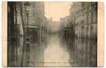 Carte Postale Ancienne Ivry - Inondations. Rue De La Mairie - Ivry Sur Seine