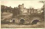 Britain United Kingdom - Haddon Hall And Bridge Over River Wye Postcard [P123] - Derbyshire