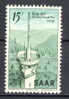 Saar 1956 Mi. 369  15 Fr Tag Der Briefmarke Day Of Stamp Jour De Timbre Fernmeldeturm MH* - Ungebraucht