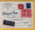 685+713+748 Op Luchtpost Brief Met Stempel BRUGGE Naar Lausanne (Suisse) Met Hoofding "FUMEZ LA PIPE"(VK) - 1935-1949 Klein Staatswapen