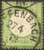 Germany #7 Used 1k Small Shield From 1872, Expertized - Gebraucht