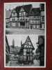 Quedlinburg - Zweibildkarte: Klopstockhaus - Finkenherd - Quedlinburg
