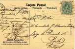 3757  Postal Privada HOTEL PALACE- MADRID 1916, Marca De Censura,censor Mark - Brieven En Documenten