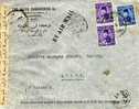Carta, , Aérea, Alexandria 1947( Egipto) Agypten, Egypt,Egitto, Cover, Lettre,censor Mark, Zensur - Autres & Non Classés
