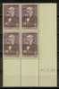 France Bloc De 4 - Coin Daté 1938 - Yvert N° 378 Xx - Cote 4 Euros - Prix De Départ 1,5 Euro - 1930-1939