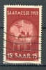 Saar 1952 Mi. 317  15 Fr Saarmesse Saarbrücken Erdkugel Messe-emblem Globe - Used Stamps