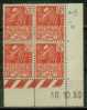 France Bloc De 4 - Coin Daté 1930 - Yvert N° 272 X - Cote 8 Euros - Prix De Départ 2,5 Euros - 1930-1939