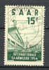 Saar 1954 Mi. 348  15 Fr Internationale Saarmesse Saarbrücken Deluxe Cancel !! - Usati