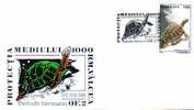 Romania 1998 Special Cover Obliteration Concordante, Stamp  Turtles,nice. - Tartarughe