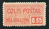 Colis Postaux (*) N° 20 - 0,35c Rouge - Mint/Hinged