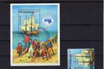 Segelschiff BMA AUSIPEX Melbourne 1984 NiKaragua 2541 Plus Block 161 O 4€ Topics Bloc Ship Sheet From Nicaragua - Marittimi