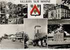 D94 - VILLIERS SUR MARNE   - MULTI VUES  -  Eglise - Chalet Du Lac - La Mairie - Place Gare - Ecole Des Filles - (GF) - Villiers Sur Marne