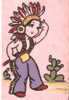 33513)cartolina Illustratoria L'indianina - Non Classificati