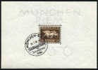 Germany B90 Used Semi-Postal Souvenir Sheet From 1936 (Horse Race) - Blocks & Sheetlets