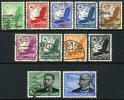 Germany C46-56 Used Airmail Set From 1934 - Posta Aerea & Zeppelin