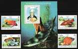 CUBA 1999 - FELIPE POEY - POISSONS - REQUIN (4 + BF) - Nuevos