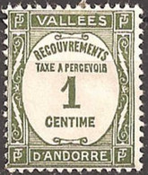 ANDORRA..1935..Michel # 16...MH...Portomarken. - Unused Stamps