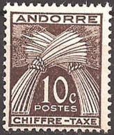 ANDORRA..1943..Michel # 21...MLH...Portomarken. - Unused Stamps