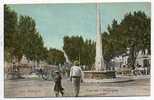 Carte Postale Ancienne Aubagne - Place De L'Obélisque - Aubagne