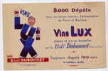 Buvard Vins LUX Etablissements DUBONNET - Tres Joli Dessin - Food