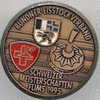 SPORTS - Beau Pin´s Bündner Eisstockverband - Schweizer Meisterschaften  Flims 1995 - Curling - Blason "Grison" - Sports D'hiver