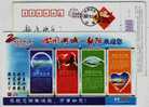 Lake Culture Town,bird,China 2008 Lake City Of China Poyang Advertising Pre-stamped Card - Kranichvögel