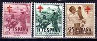 España Num 1103-1105. Pro Tuberculosos. * /** - Unused Stamps