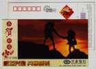Mountain Climbing,help Each Other,China 2008 Industrial Bank Advertising Pre-stamped Card - Arrampicata