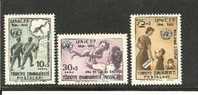 TurMi.Nr.1827-29// -  TÜRKEI - 1961, UNICEF, 15 Jahre ** - Unused Stamps
