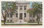 Iola Kansas Public Library On C1920s/30s Vintage Postcard - Autres & Non Classés