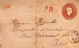 ALLEMAGNE DEVANT D ENVELOPPE ANCIENS ETATS BADE DE BADEN A PARIS - Postal  Stationery