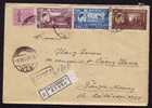 Inflation 1947 8 Dec. Registred Express,cover Very Rare Franking 4 Stamps 63 Lei,face Value!!! RRR - Lettres & Documents