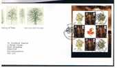 2000 GB FDC First Day Cover - A Treasury Of Trees - Prestige Booklet Pane  - Ref 473 - 1991-2000 Decimal Issues