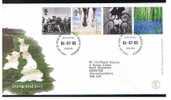 2000 GB FDC First Day Cover - Millennium - Stone & Soil - Ref 473 - 1991-2000 Decimal Issues