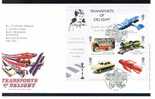 2003 GB FDC First Day Cover - Transports Of Delight Miniature Sheet - Children Toys Theme - Ref 474 - 2001-2010 Dezimalausgaben