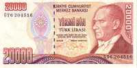 TURQUIE   20 000 Lira   Non Daté (1995)   Pick 202     ***** BILLET  NEUF ***** - Turquia