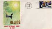 ETATS UNIS FIRST DAY COVER LANCEMENT DU SATELITE HELIOS ET TIMBRE SKYLAB CAPE CANAVERAL - 1971-1980