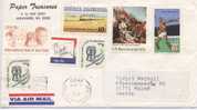 USA Cover Sent Air Mail To Sweden 4-4-1980 Multi Stamped - Cartas & Documentos