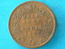 1862 - HALF ANNA ( India ) / KM. 468 ( For Grade, Please See Photo ) ! - Colonias