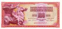 YOUGOSLAVIE   100 Dinara  Daté Du 01-08-1965   Pick 80c     ***** BILLET  NEUF ***** - Yougoslavie