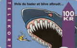 # DANMARK A8 Shark - Haj 100 Magnetic   -animal,shark,requin- Tres Bon Etat - Denmark