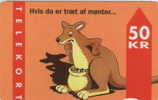 # DANMARK A7 Kangaroo  50 Magnetic -animal,kangourou,kangaro O-   Tres Bon Etat - Dänemark