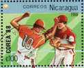 Baseball Zur Sommer Olympiade Seoul Nicaragua 2860+ Block 177 O 6€ - Base-Ball