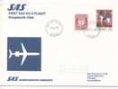 Norway First SAS Flight DC-9 Haugesund - Oslo 9-4-1975 - Lettres & Documents