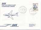 Denmark First SAS Airbus Flight Copenhagen - London 17-2-1980 - Lettres & Documents