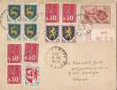 Enveloppe ( Kaartbrief ) Nr 315-E1 "la Marseilleise De Rude" / Met Diverse Bijfrankeringen Verstuurd In 1973 Uit LENS - Standard Covers & Stamped On Demand (before 1995)