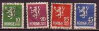 Q7567 - NORWAY NORVEGE Yv N°97/100 - Used Stamps