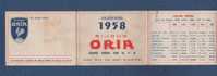 1958 / 1959 - 2 PETITS CALENDRIERS DE POCHE - BIJOUX ORIA - Petit Format : 1941-60